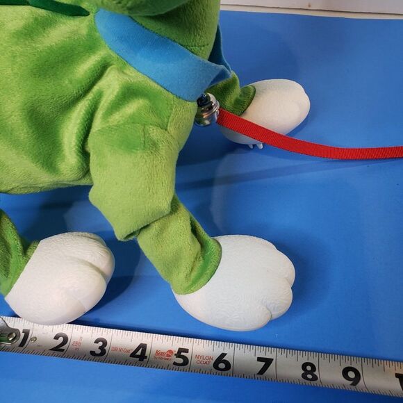 Ganz Peppy Pets Green Dinosaur Walking Plush Animal Pull Toy Go Where You Go - Picture 11 of 11